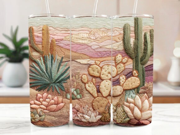 Cactus Tumbler PNG – Graphics for Tumbler Wraps