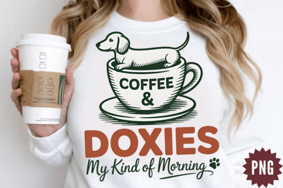 Dachshund Funny Wiener Dog Coffee Lover Graphics