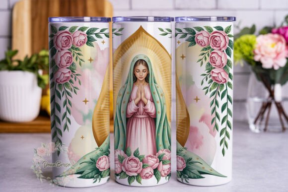Devotional Lady Roses Tumbler Wraps Graphics Review