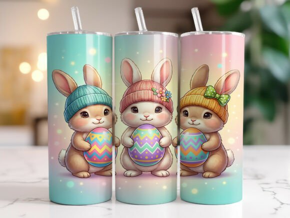 Easter Bunny 20oz Tumbler Sublimation Graphics