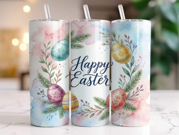 Happy Easter Eggs Tumbler Wrap: Graphics Review