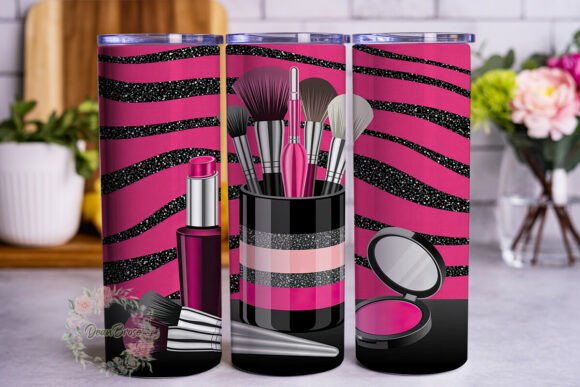 Pink Glitter Zebra Tumbler Wraps Graphics Review