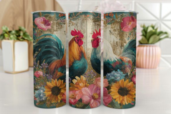 Rooster Farm Scene Graphics & Tumbler Wraps Review